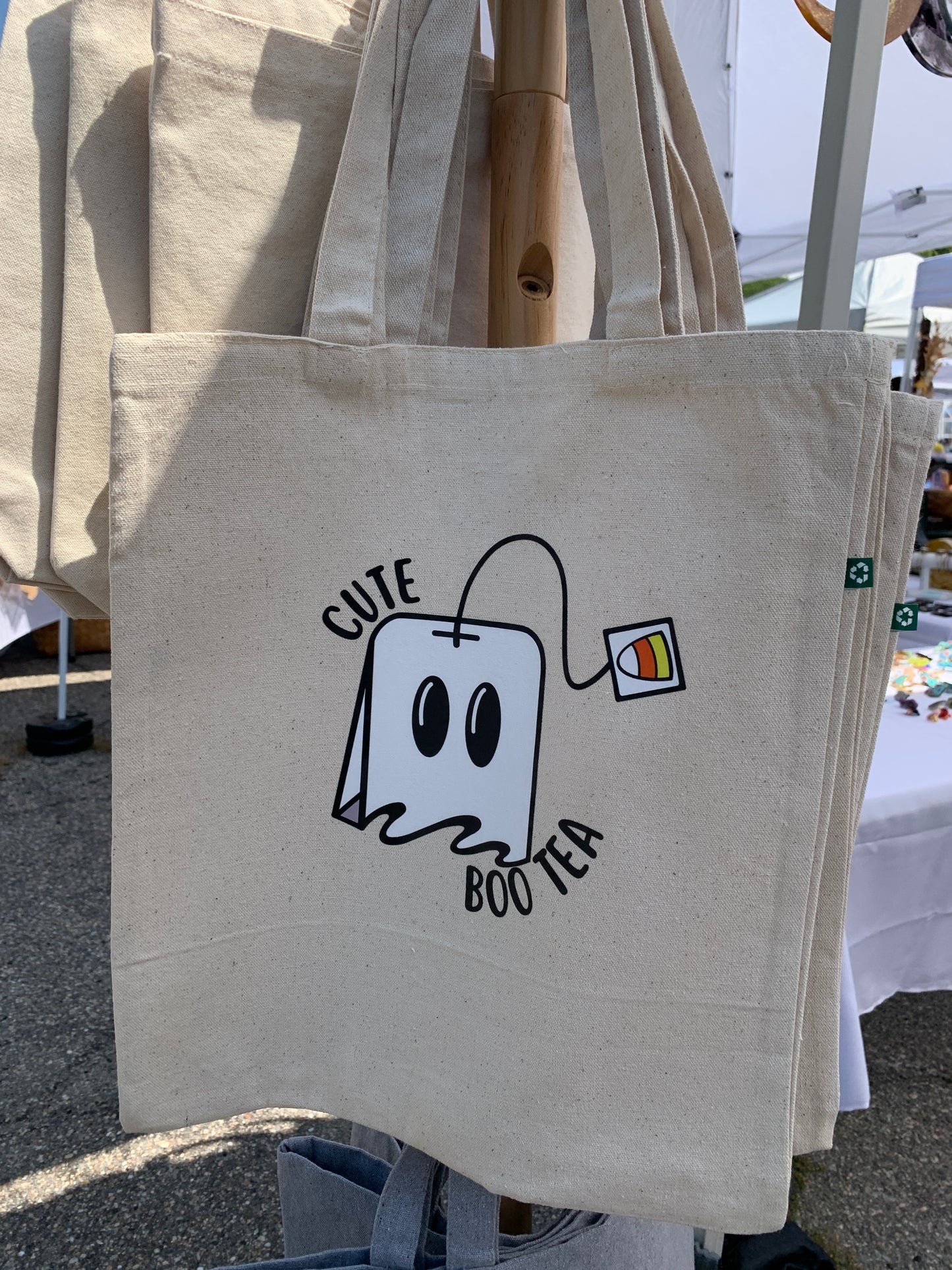 Halloween Cute Boo Tea Tote