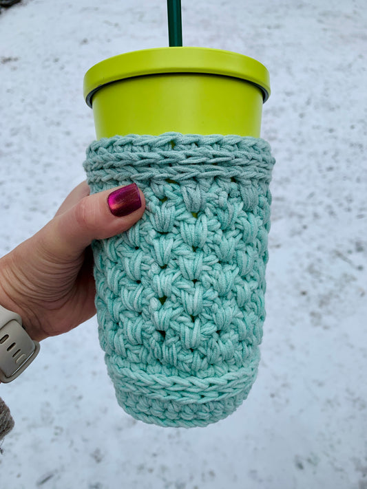 Iced Drink Coozie (24oz) - Sea Glass