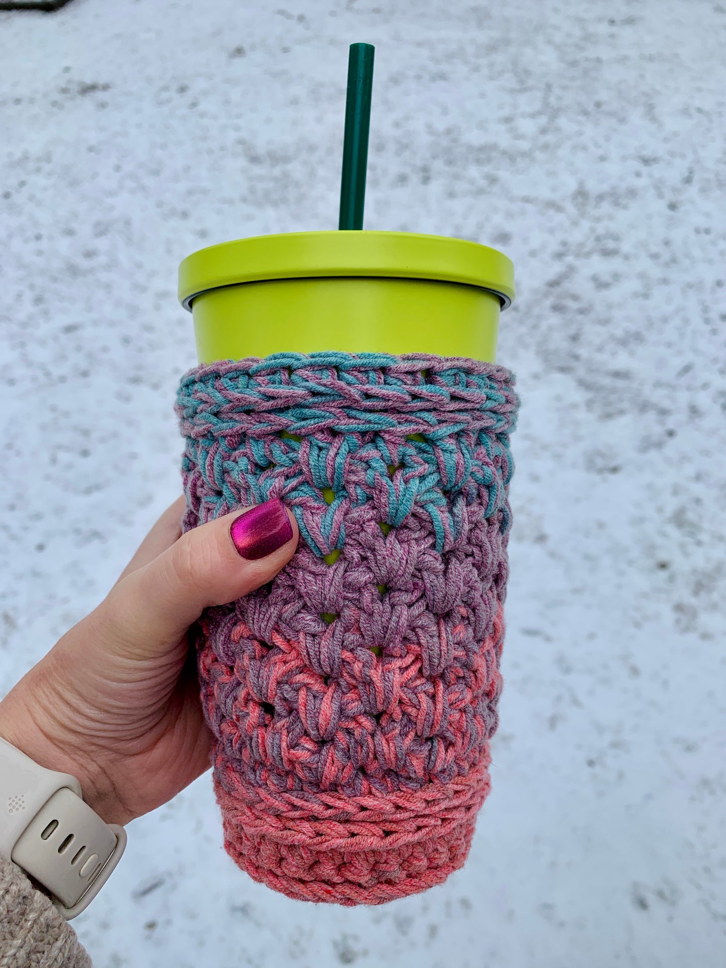 Iced Drink Coozie (24oz) - Salty Sunset