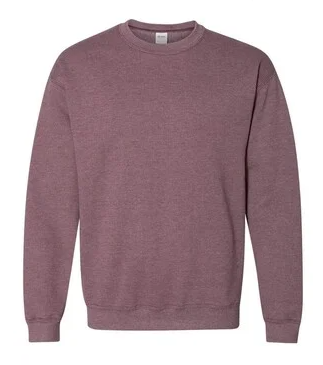 Gildan Crewneck Sweatshirt - Heather Sport Dark Maroon