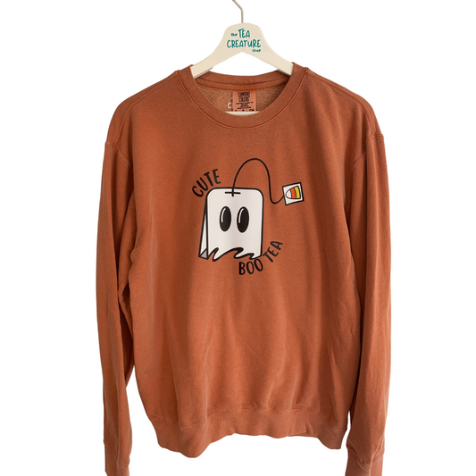 Cute Boo Tea Crewneck Sweatshirt